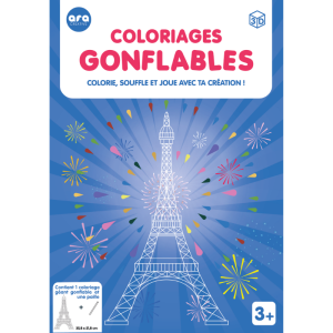 1 Coloriage gonflable Géant - La Tour Eiffel à colorier et à gonfler