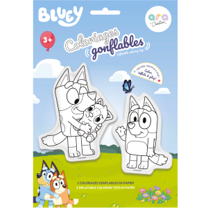 2 Coloriages gonflables - Bluey & Bingo à colorier