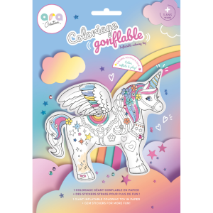 1 Coloriage Gonflable - Licorne Géante à colorier