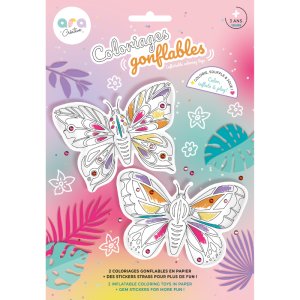 2 Coloriages Gonflables – Papillons à colorier
