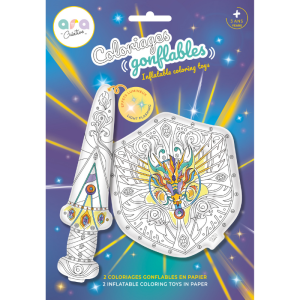 2 coloriages gonflables - 1 épée lumineuse & et 1 bouclier