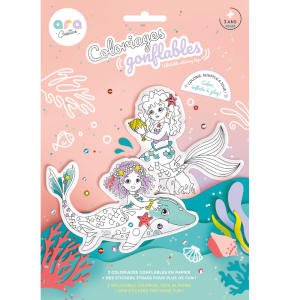 2 Coloriages Gonflables - Sirènes à colorier